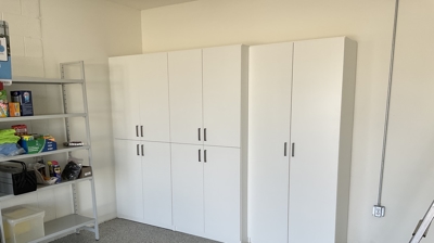 Garage Storage Cabinets - White Photo