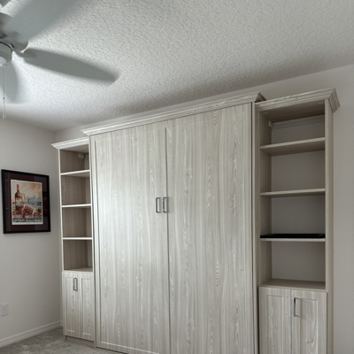 Wall Bed with Side Cabinets Photo