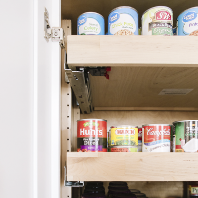 Canned goods storage Photo
