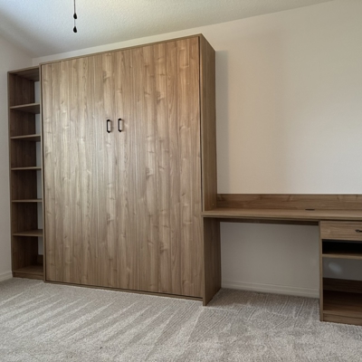 Wall Bed with Desk Photo